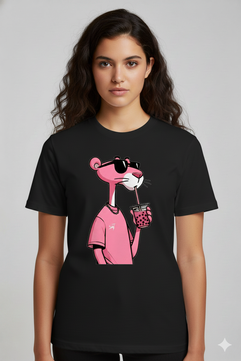 Unisex pink panther shirt white or black