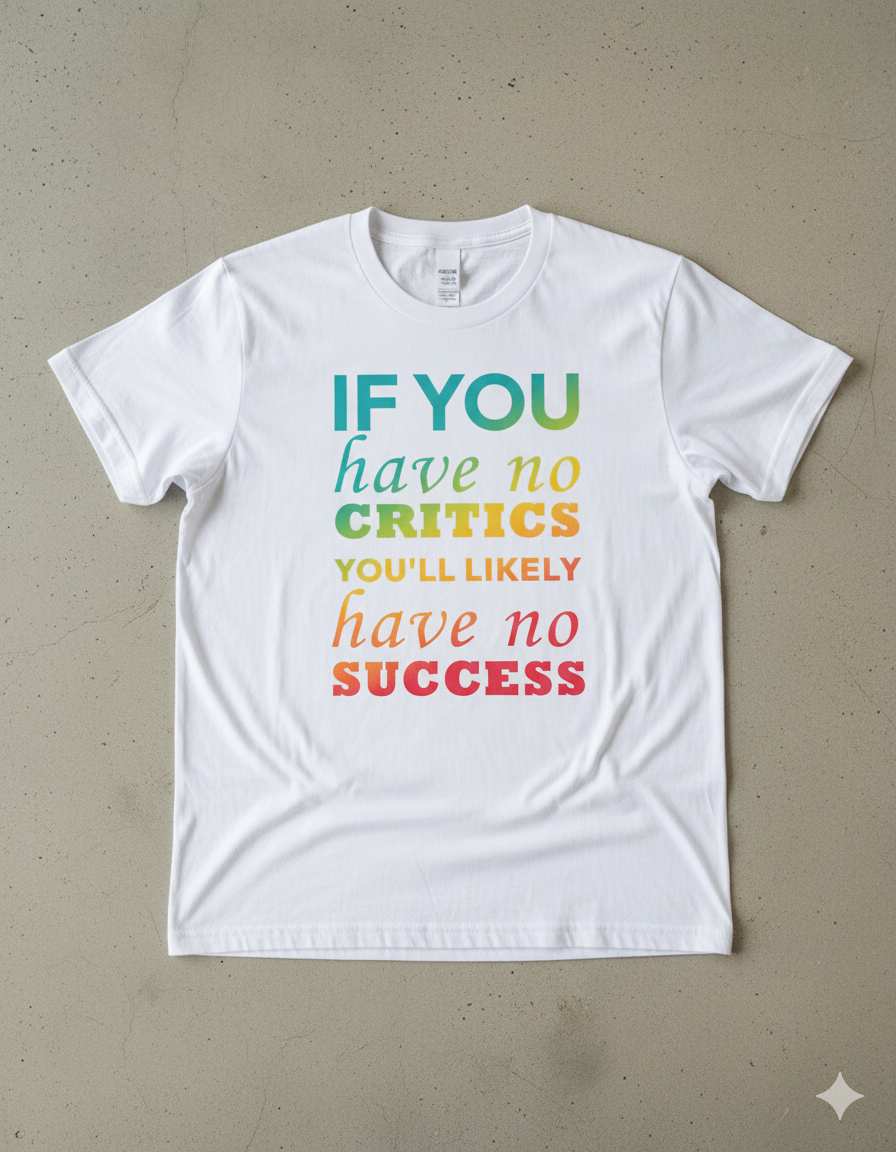 if you have no critics