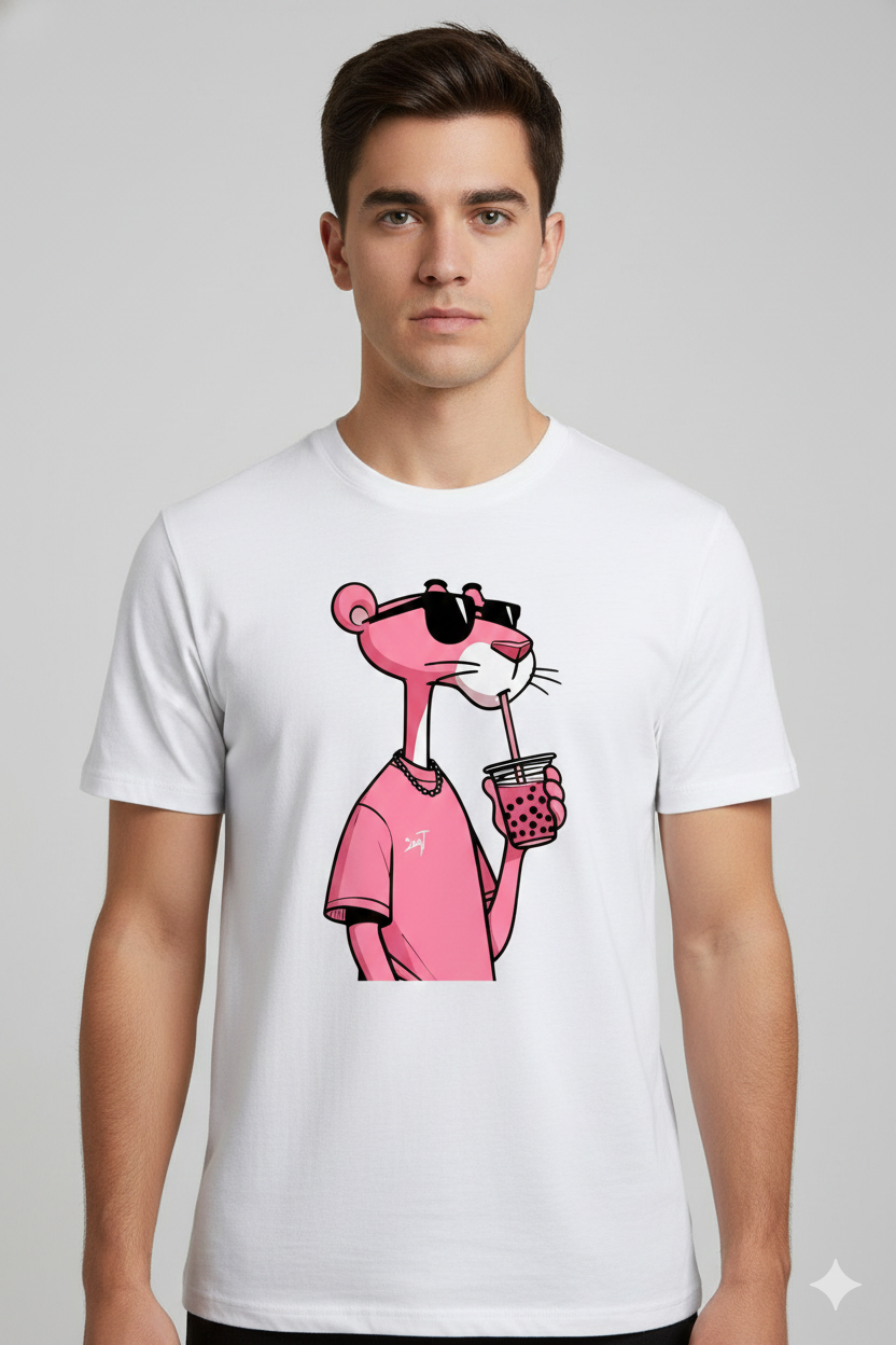 Unisex pink panther shirt white or black
