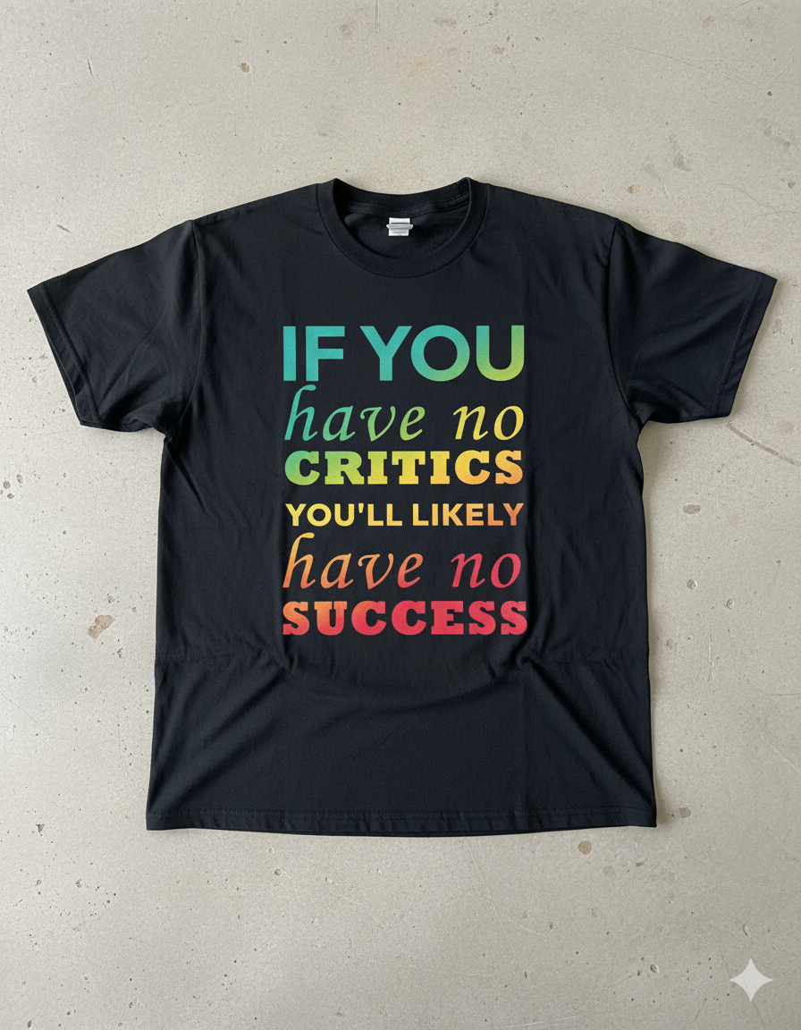 if you have no critics