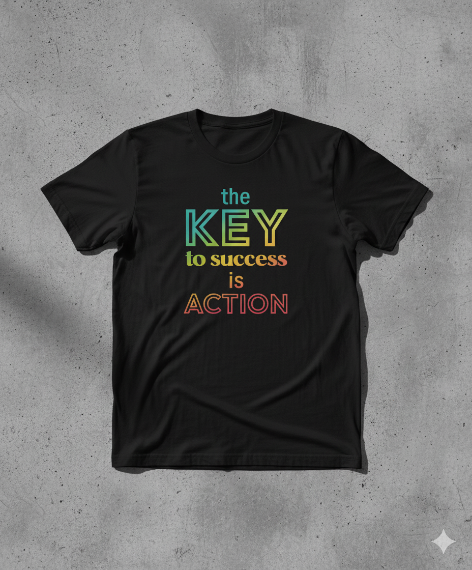 The key of success is action